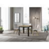 Tavolo apribile 90x90/180 cm Linea Libra telaio Antracite