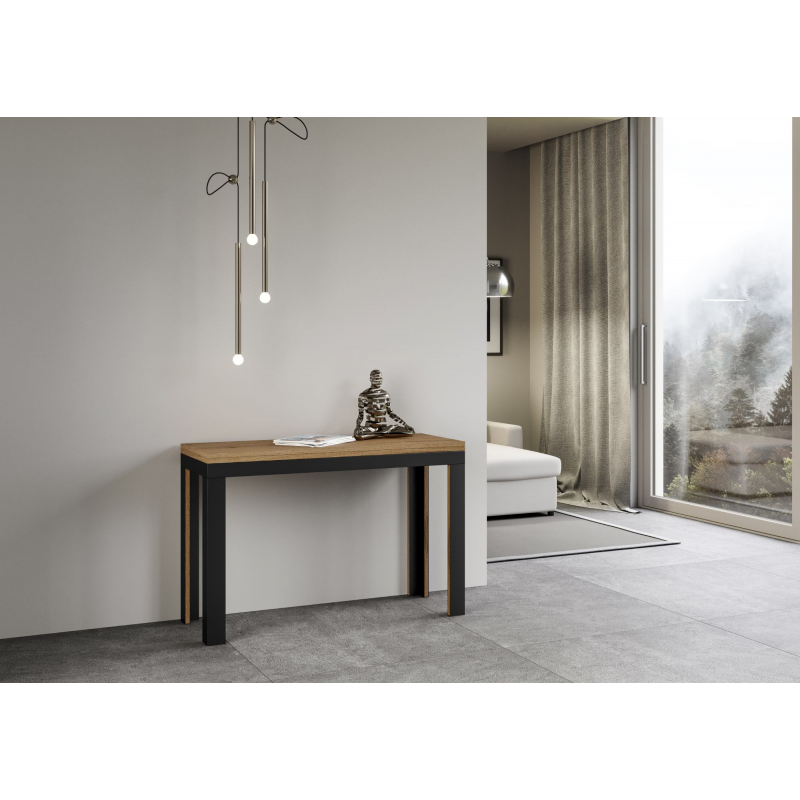 Tavolo apribile 120x45/90 cm Linea Double telaio Antracite