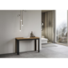 Tavolo apribile 120x45/90 cm Linea Double telaio Antracite