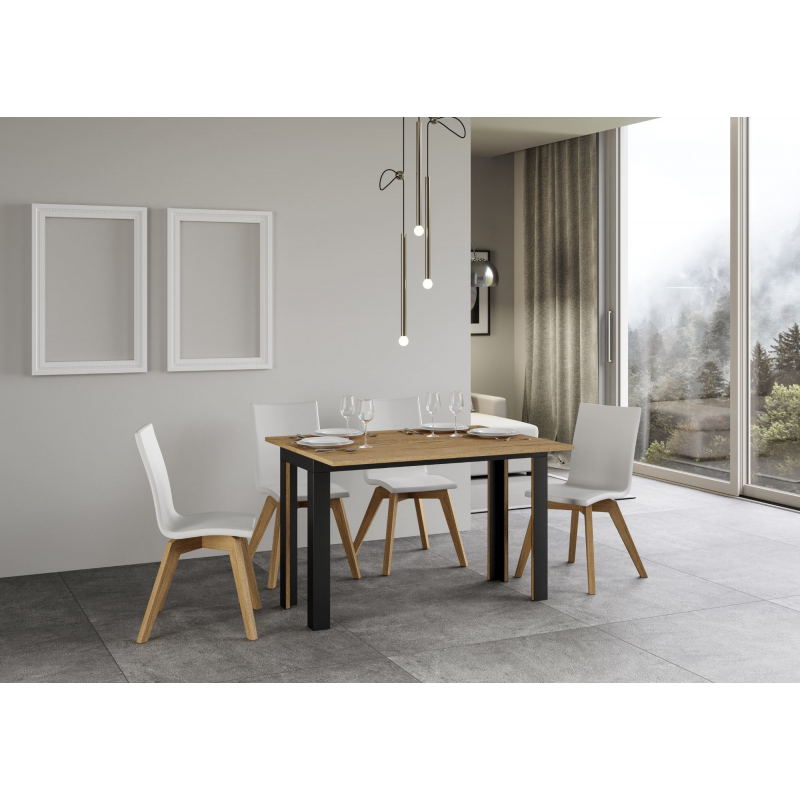 Tavolo apribile 120x45/90 cm Linea Double telaio Antracite