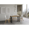 Tavolo apribile 120x45/90 cm Linea Double telaio Antracite