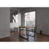 Tavolo apribile 90x90/180 cm Tecno Libra telaio Antracite