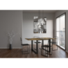 Tavolo apribile 90x90/180 cm Tecno Libra telaio Antracite