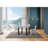 Tavolo allungabile 90x90/246 cm Tecno telaio Antracite