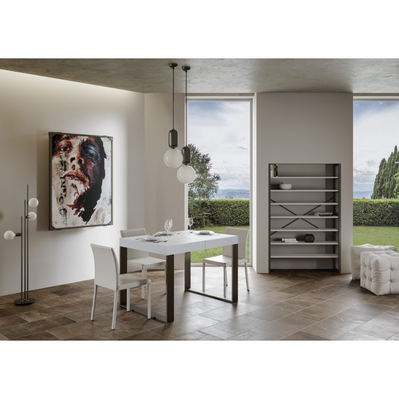 Tavolo allungabile 90x130/234 cm Tecno Premium telaio Antracite