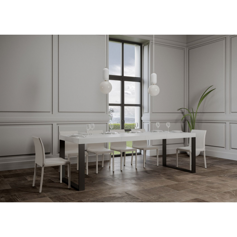 Tavolo allungabile 90x130/234 cm Tecno Premium telaio Antracite
