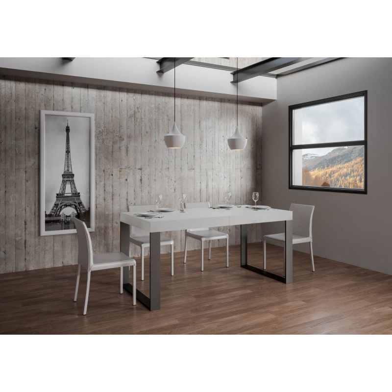 Tavolo allungabile 90x180/284 cm Tecno Premium telaio Antracite