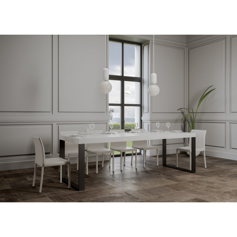 Tavolo allungabile 90x180/284 cm Tecno Premium telaio Antracite