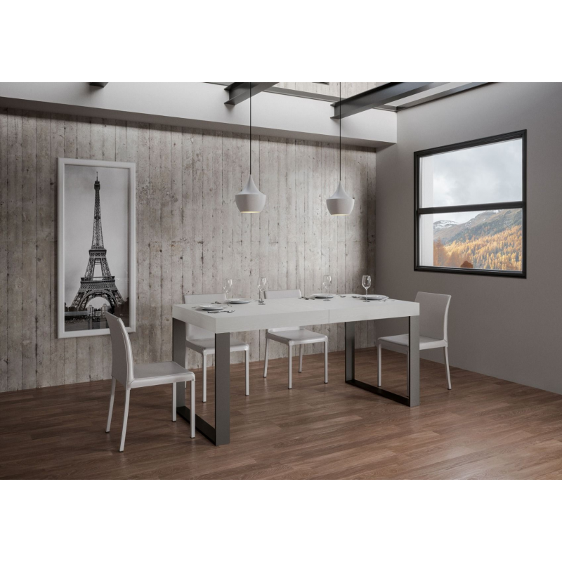 Tavolo allungabile 90x180/440 cm Tecno Premium telaio Antracite