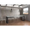 Tavolo allungabile 90x180/284 cm Tecno Evolution telaio Antracite