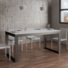 Tavolo allungabile 90x180/440 cm Tecno Evolution telaio Antracite