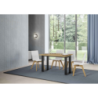 Tavolo apribile 120x45/90 cm Tecno Double telaio Antracite