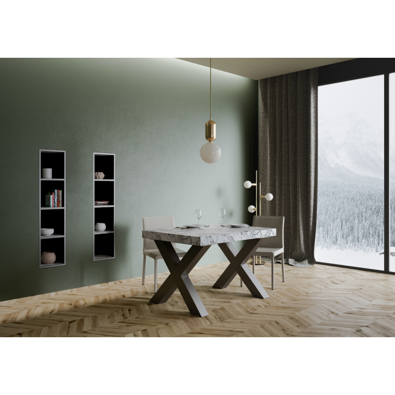 Tavolo allungabile 90x120/380 cm Traffic Evolution telaio Antracite