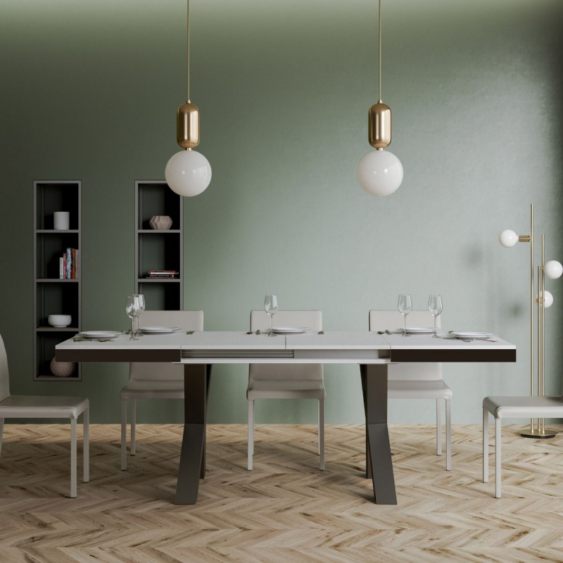 Tavolo allungabile 90x180/440 cm Traffic Evolution telaio Antracite