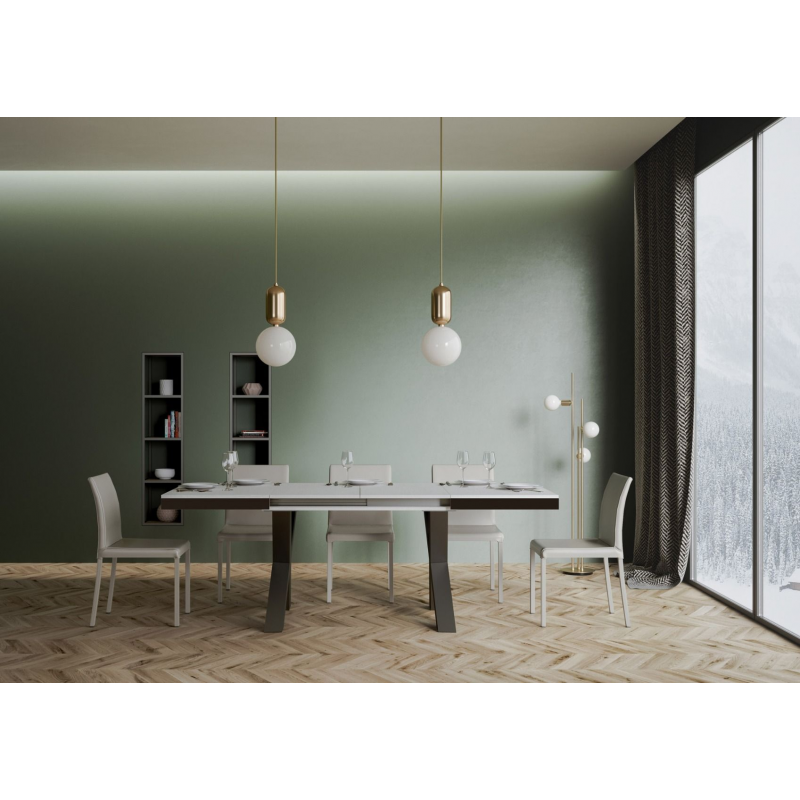Tavolo allungabile 90x180/440 cm Traffic Evolution telaio Antracite