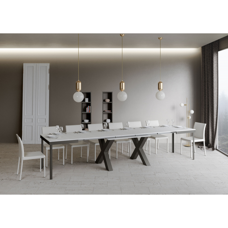 Tavolo allungabile 90x180/440 cm Traffic Evolution telaio Antracite