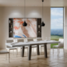 Tavolo allungabile 90x160/264 cm Bridge telaio Antracite