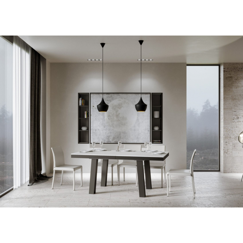 Tavolo allungabile 90x160/264 cm Bridge Evolution telaio Antracite