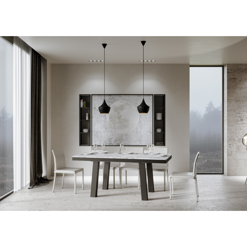 Tavolo allungabile 90x180/284 cm Bridge Evolution telaio Antracite