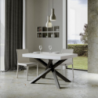 Tavolo allungabile 90x140/244 cm Volantis telaio Antracite