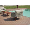 Salotto Bandol In Alluminio Rosso + Corda Beige Moia