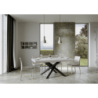 Tavolo allungabile 90x180/284 cm Volantis telaio Antracite