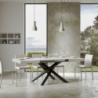 Tavolo allungabile 90x180/284 cm Volantis telaio Antracite