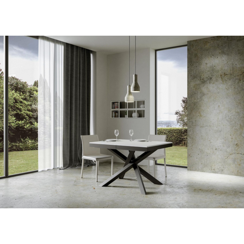 Tavolo allungabile 90x120/224 cm Volantis Evolution telaio Antracite