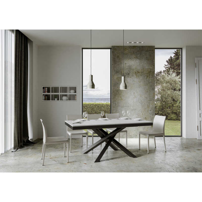 Tavolo allungabile 90x180/284 cm Volantis Evolution telaio Antracite