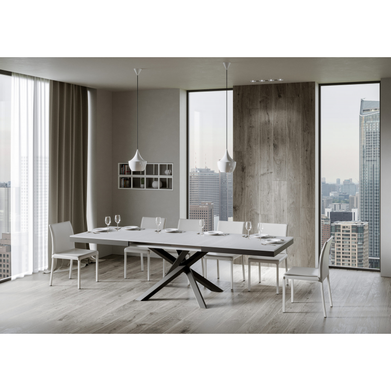 Tavolo allungabile 90x180/284 cm Volantis Evolution telaio Antracite