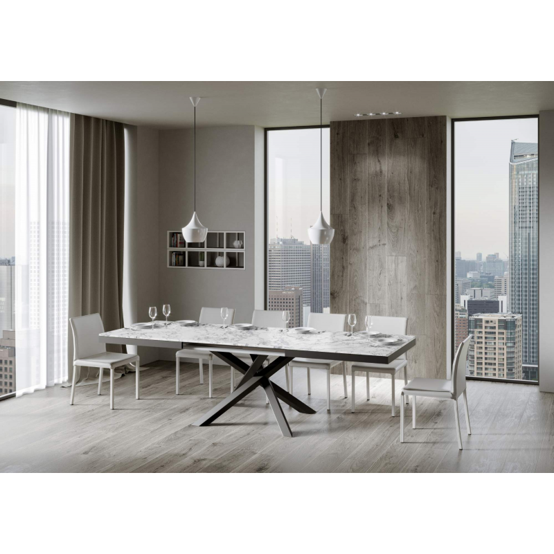 Tavolo allungabile 90x180/284 cm Volantis Evolution telaio Antracite
