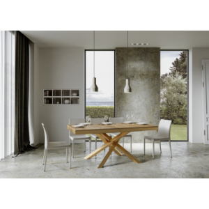Tavolo allungabile 90x160/264 cm Volantis Evolution telaio Oro