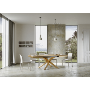 Zoom Tavolo allungabile 90x120/380 cm Volantis Evolution telaio Oro
