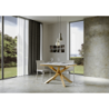 Tavolo allungabile 90x120/380 cm Volantis Evolution telaio Oro