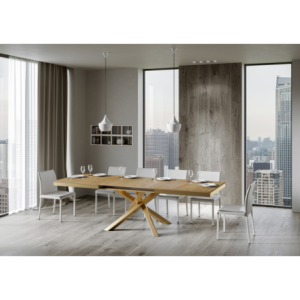 Zoom Tavolo allungabile 90x180/440 cm Volantis Evolution telaio Oro
