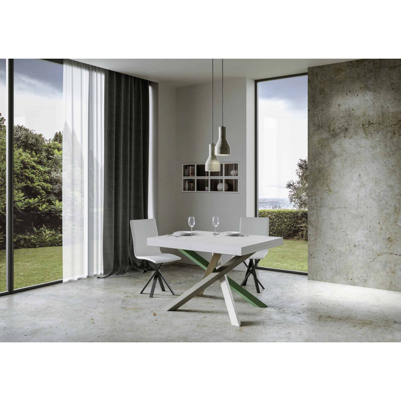 Tavolo allungabile 90x140/244 cm Volantis telaio gambe 4 colori (A)