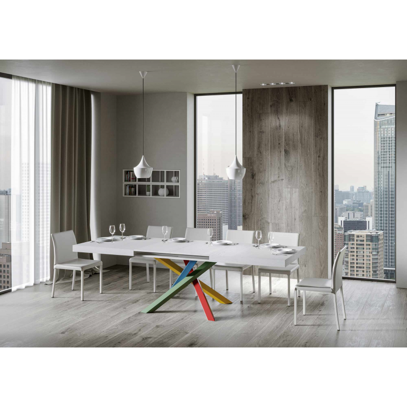 Tavolo allungabile 90x120/224 cm Volantis telaio gambe 4 colori (B)