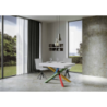 Tavolo allungabile 90x130/390 cm Volantis telaio gambe 4 colori (B)