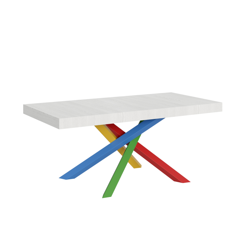 Tavolo allungabile 90x180/440 cm Volantis telaio gambe 4 colori (B)