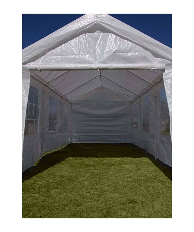 GAZEBO PER AUTO 300X600 cm copertura in PE