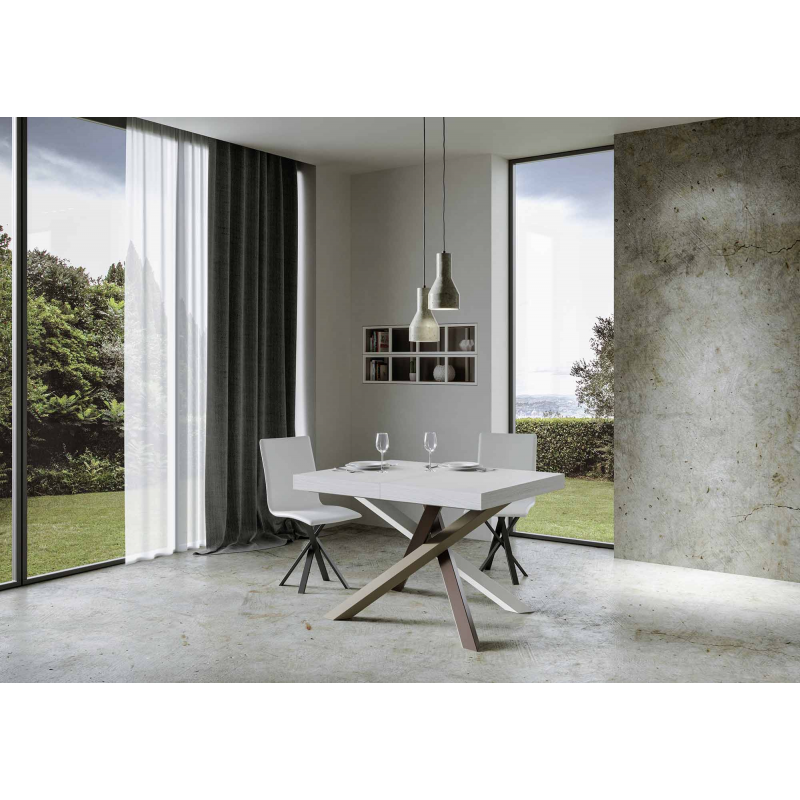 Tavolo allungabile 90x140/244 cm Volantis telaio gambe 4 colori (C)