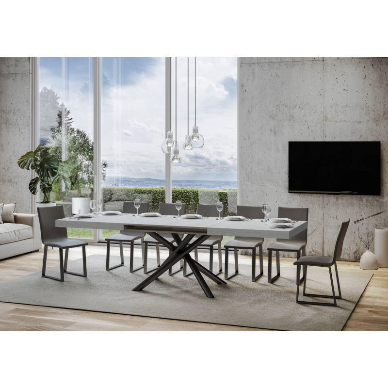 Tavolo allungabile 90x160/264 cm Famas telaio Antracite