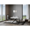 Tavolo allungabile 90x130/390 cm Famas telaio Antracite