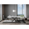 Tavolo allungabile 90x130/390 cm Famas telaio Antracite