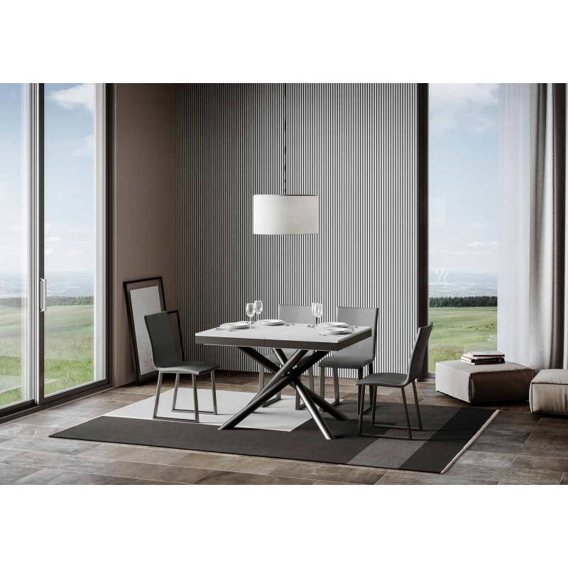 Tavolo allungabile 90x120/224 cm Famas Evolution telaio Antracite