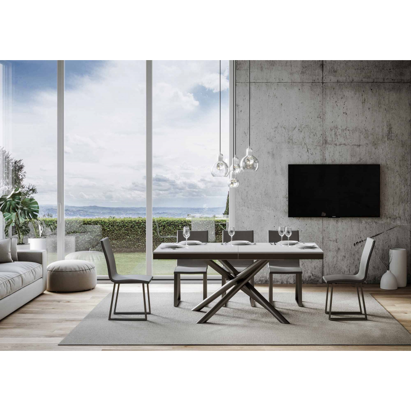 Tavolo allungabile 90x160/264 cm Famas Evolution telaio Antracite