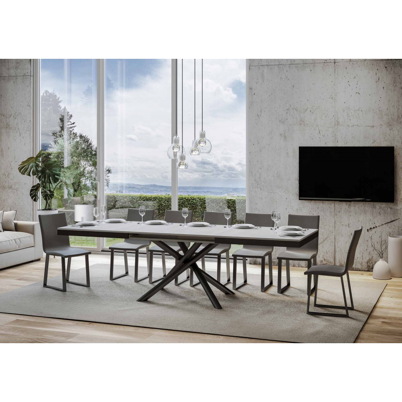 Tavolo allungabile 90x160/264 cm Famas Evolution telaio Antracite