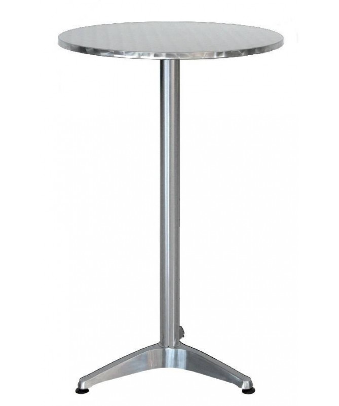 TAVOLO LEON ALLUMINIO diametro 60CM H.110 3001T