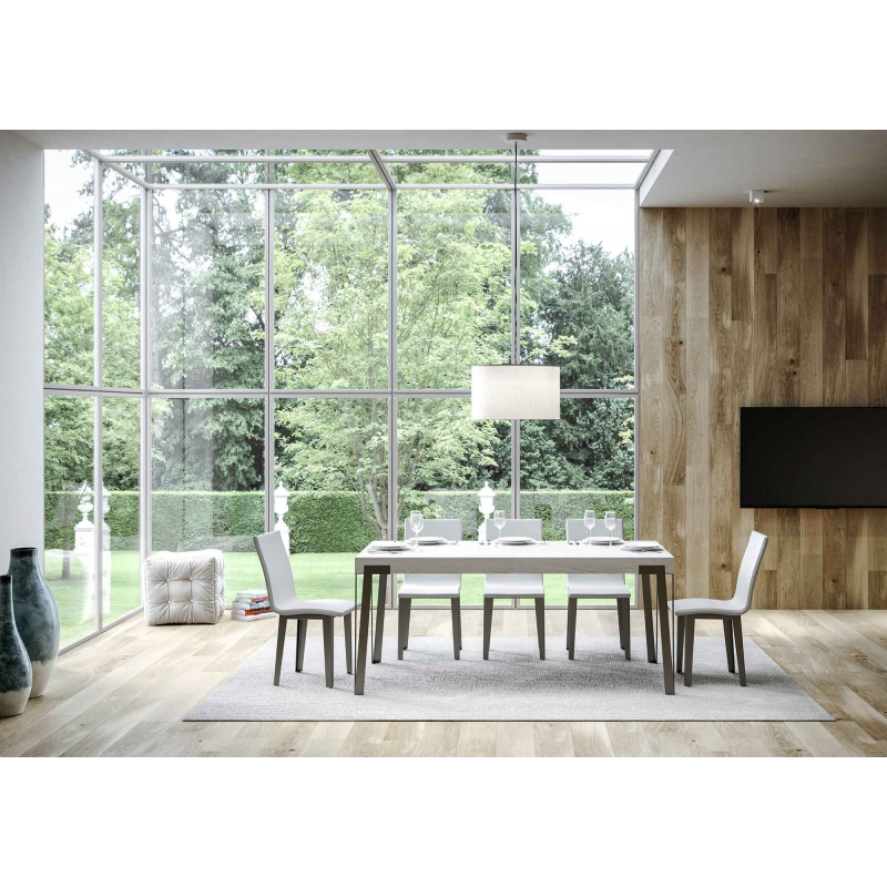 Tavolo allungabile 90x180/284 cm Rio telaio Antracite