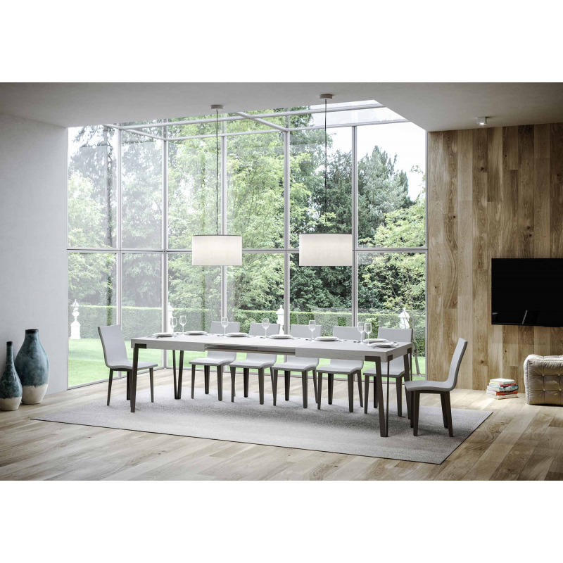 Tavolo allungabile 90x180/284 cm Rio telaio Antracite